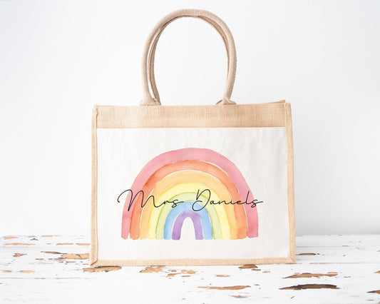 Teacher Gift Personalised End Of Term Bag Lunch Shopping Thank You Gift