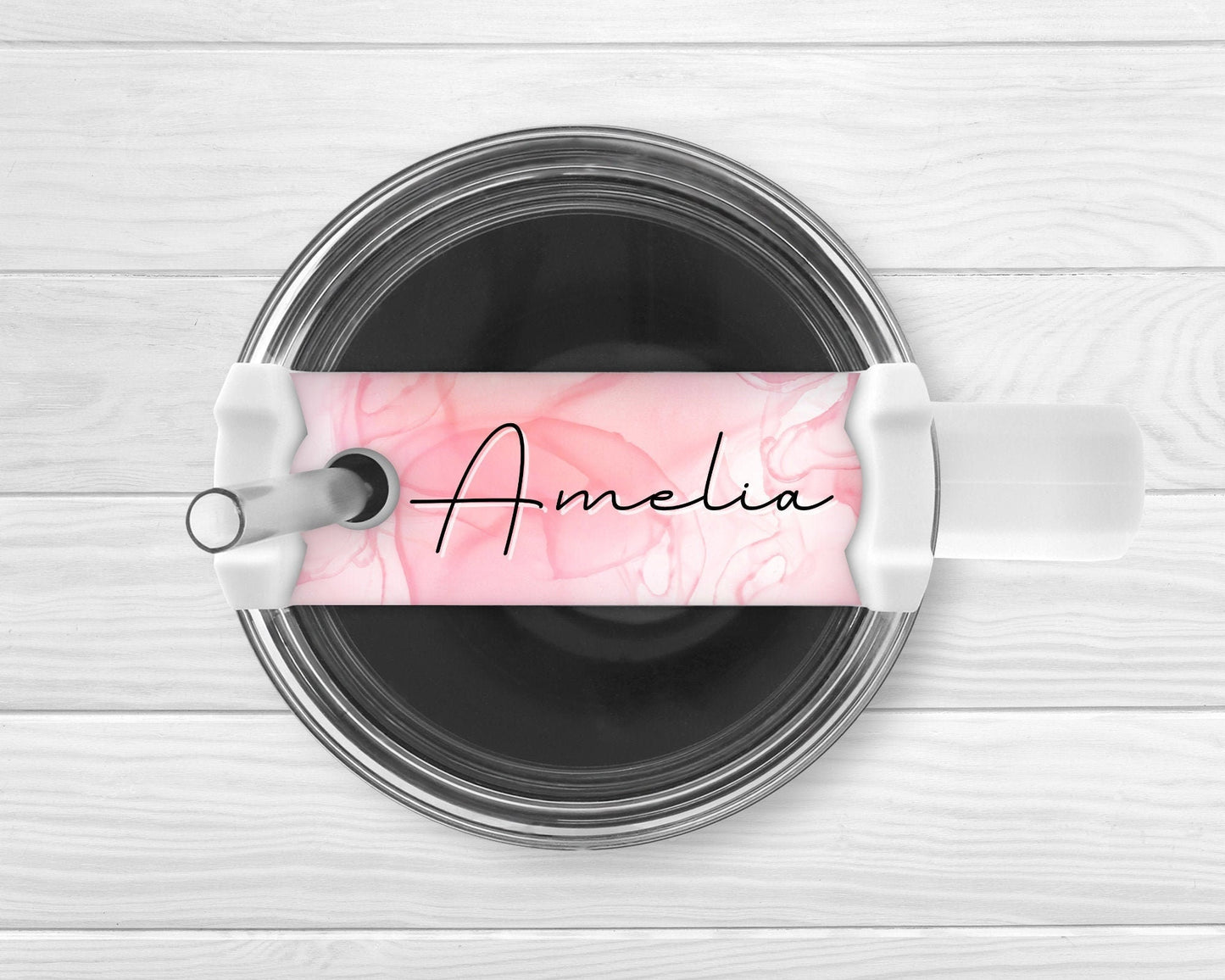 Personalised Tumbler Name Plate Topper 40oz Cup Accessory Gift