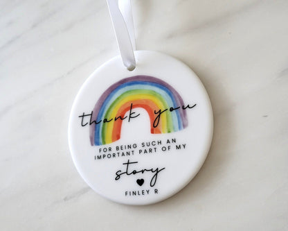 Teacher Thank You Gift Personalised Mentor End Of Term Present Ornament Decoration