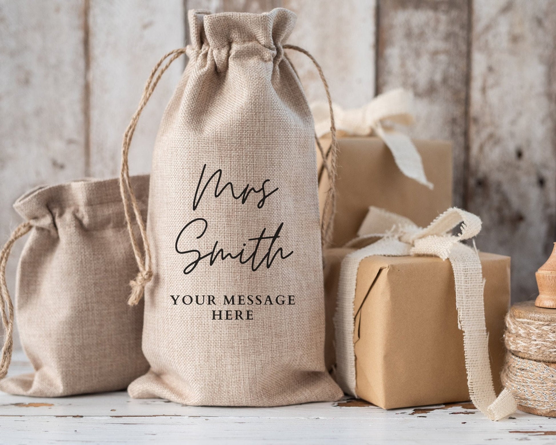 Teacher Thank You Gift Personalised Wine Bottle Bag End Of Term Summer Present
