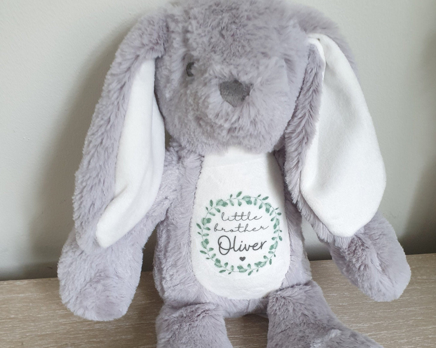 Sisters Brothers Personalised Soft Toy Bunny Teddy Gift Little & Big Sister New Baby Present