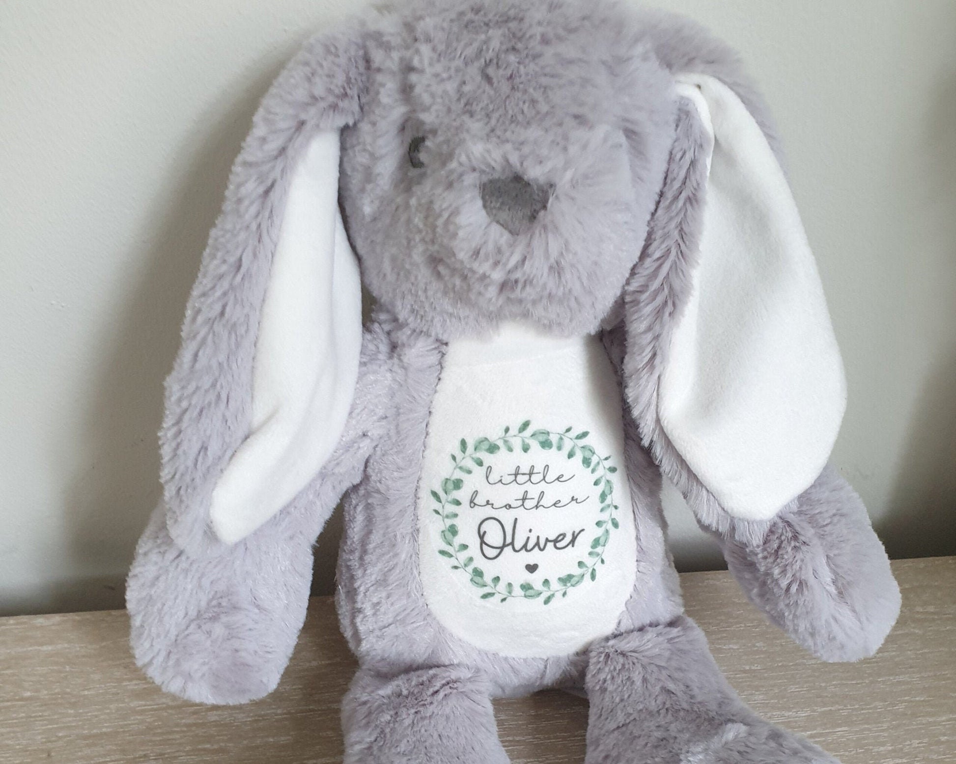 Sisters Brothers Personalised Soft Toy Bunny Teddy Gift Little & Big Sister New Baby Present