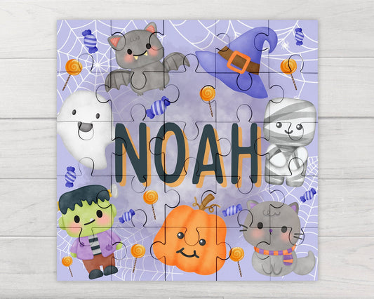 Personalised Childrens Jigsaw Puzzle Halloween 25pcs Gift