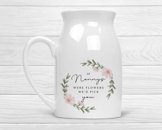 Personalised Vase Grandma Nanny Auntie Ceramic Flower Jug Gift