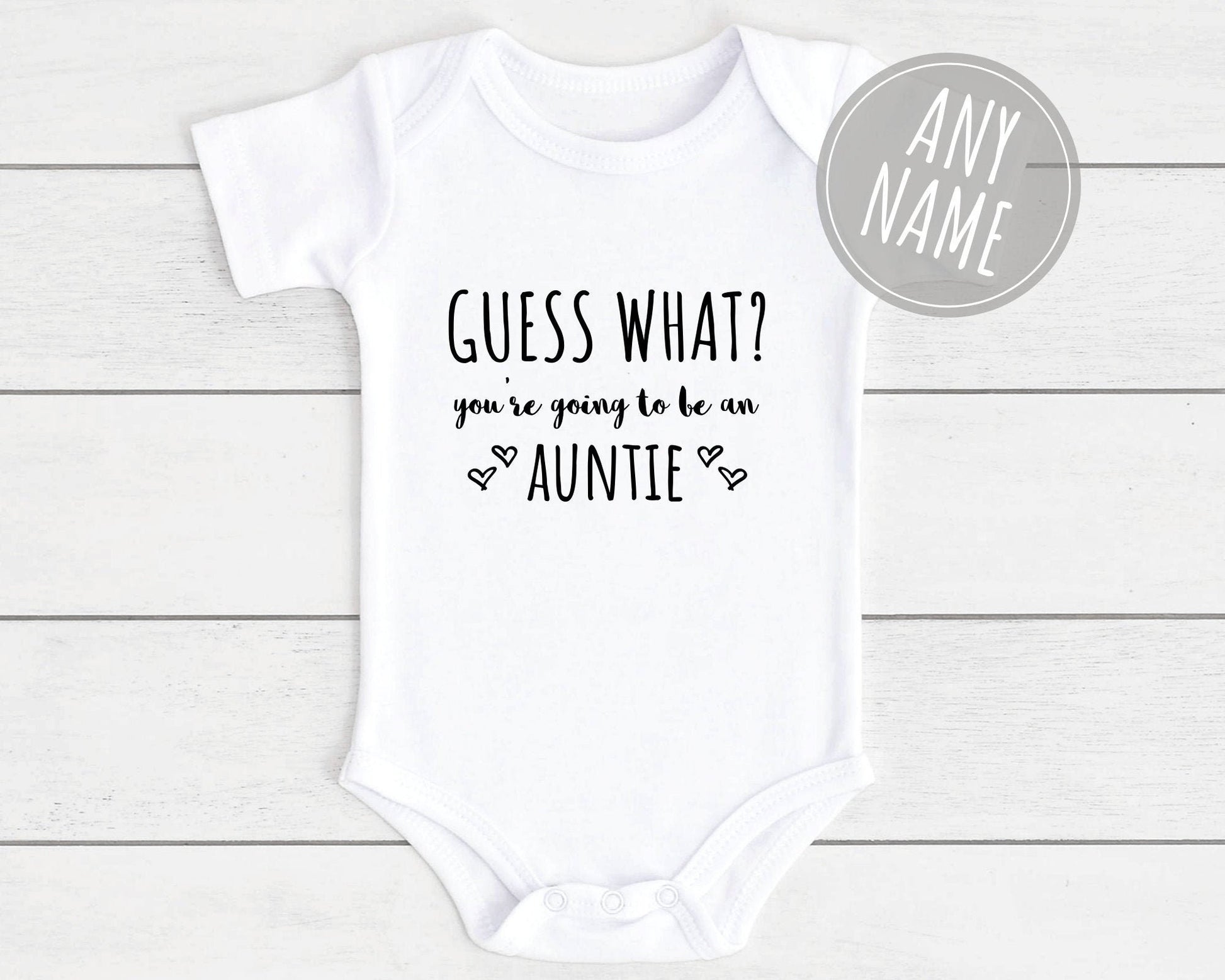 Pregnancy Announcement Baby Vest Bodysuit For Daddy Nanny Grandad Auntie Family Etc Unisex Babyshower Reveal Clothing Gift