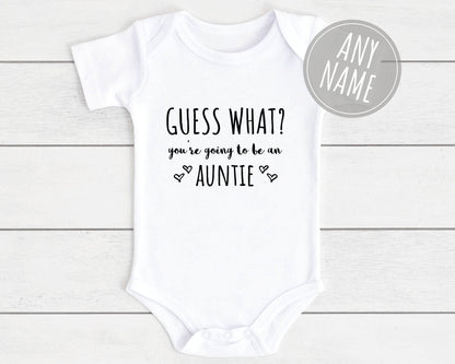 Pregnancy Announcement Baby Vest Bodysuit For Daddy Nanny Grandad Auntie Family Etc Unisex Babyshower Reveal Clothing Gift