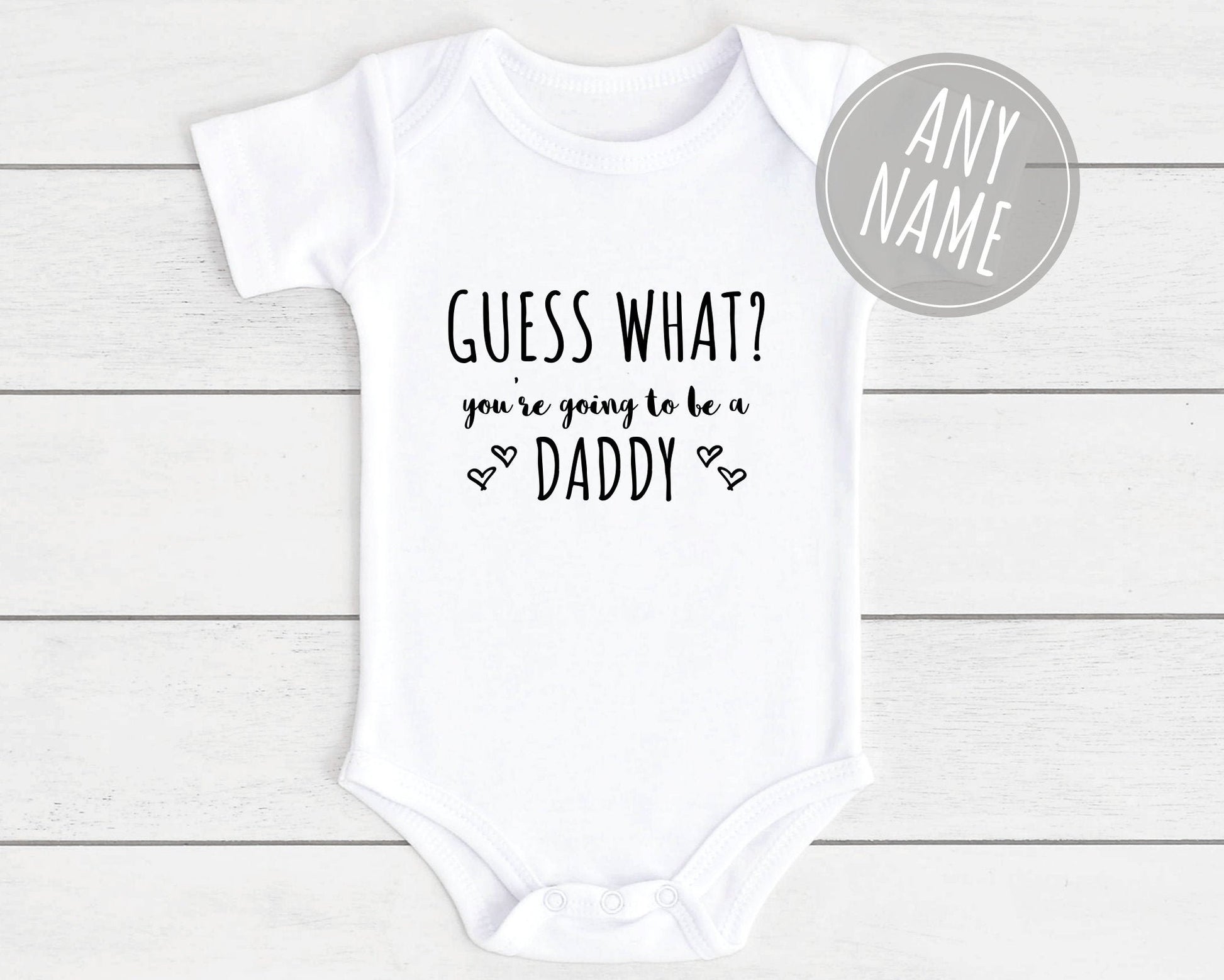 Pregnancy Announcement Baby Vest Bodysuit For Daddy Nanny Grandad Auntie Family Etc Unisex Babyshower Reveal Clothing Gift