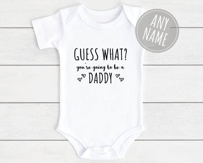 Pregnancy Announcement Baby Vest Bodysuit For Daddy Nanny Grandad Auntie Family Etc Unisex Babyshower Reveal Clothing Gift