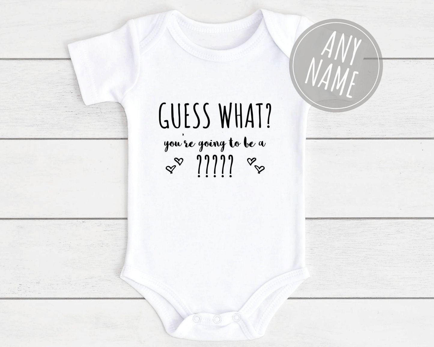 Pregnancy Announcement Baby Vest Bodysuit For Daddy Nanny Grandad Auntie Family Etc Unisex Babyshower Reveal Clothing Gift