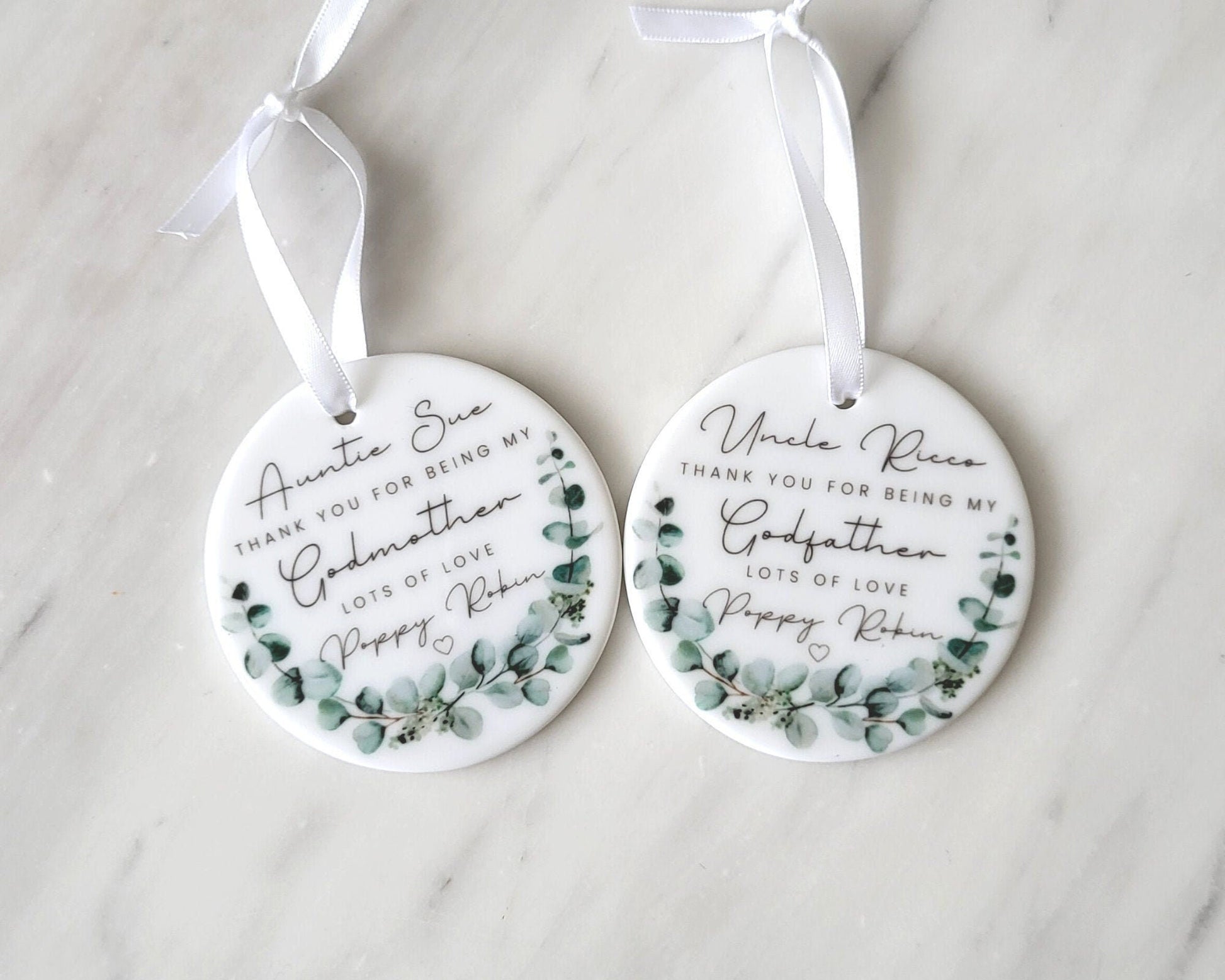 Thank you For Being My Godmother Decoration Godparents Christening Gift Keepsake