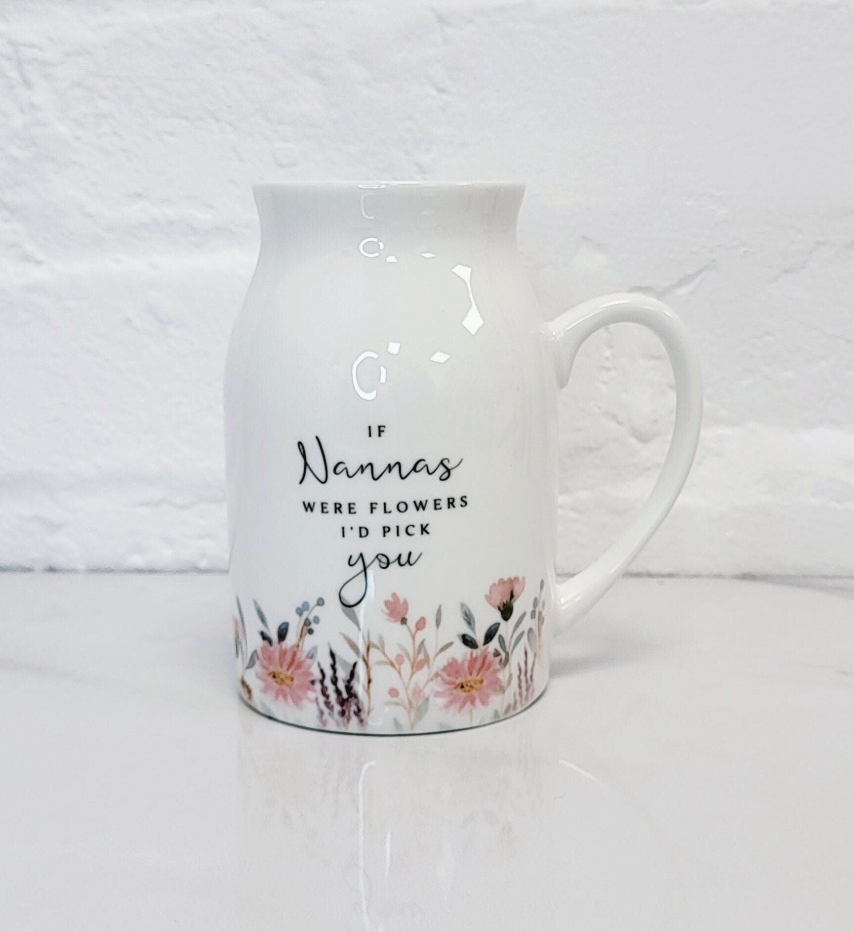 Personalised Vase Grandma Nanny Auntie Ceramic Flower Jug Mother's Day Gift