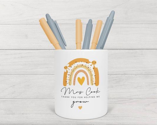 Personalised Pencil Pot Teacher Gift Thank You Present