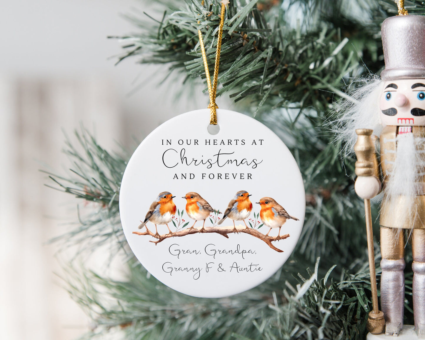 Memorial Christmas Decoration Personalised Gift Memory Remembrance Keepsake