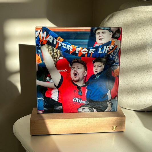 Photo Panel Glass Light Up LED Personalised Picture Gift
