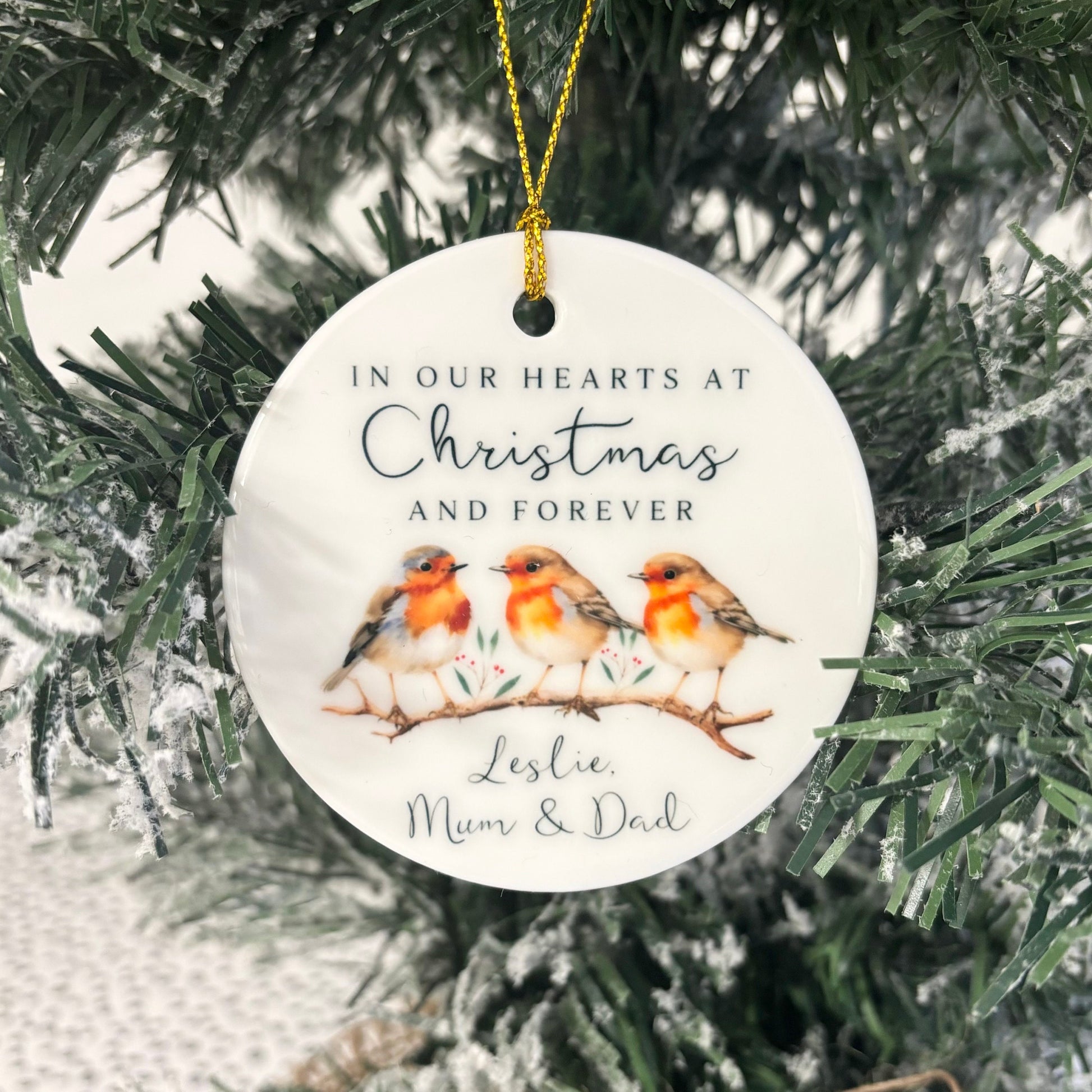 Memorial Christmas Decoration Personalised Gift Memory Remembrance Keepsake