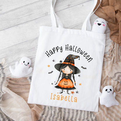 Halloween Bag Personalised Kids Trick Or Treat Sweet Gift Boo Bag