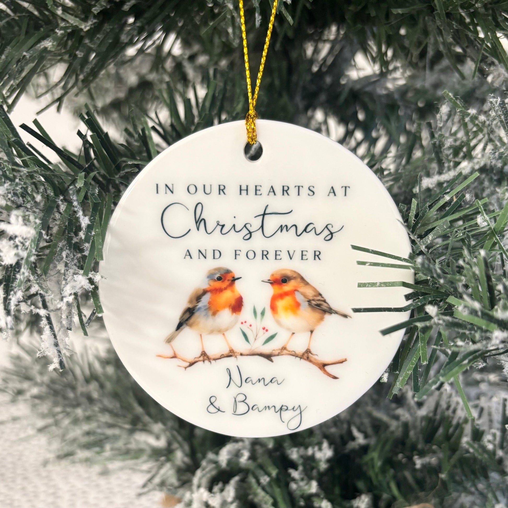 Memorial Christmas Decoration Personalised Gift Memory Remembrance Keepsake