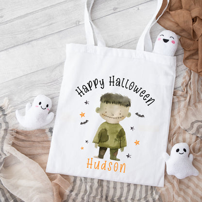 Halloween Bag Personalised Kids Trick Or Treat Sweet Gift Boo Bag