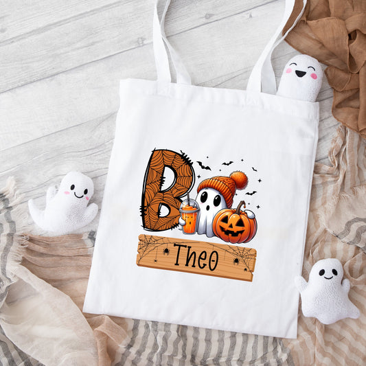 Halloween Bag Personalised Kids Trick Or Treat Sweet Gift Boo Bag