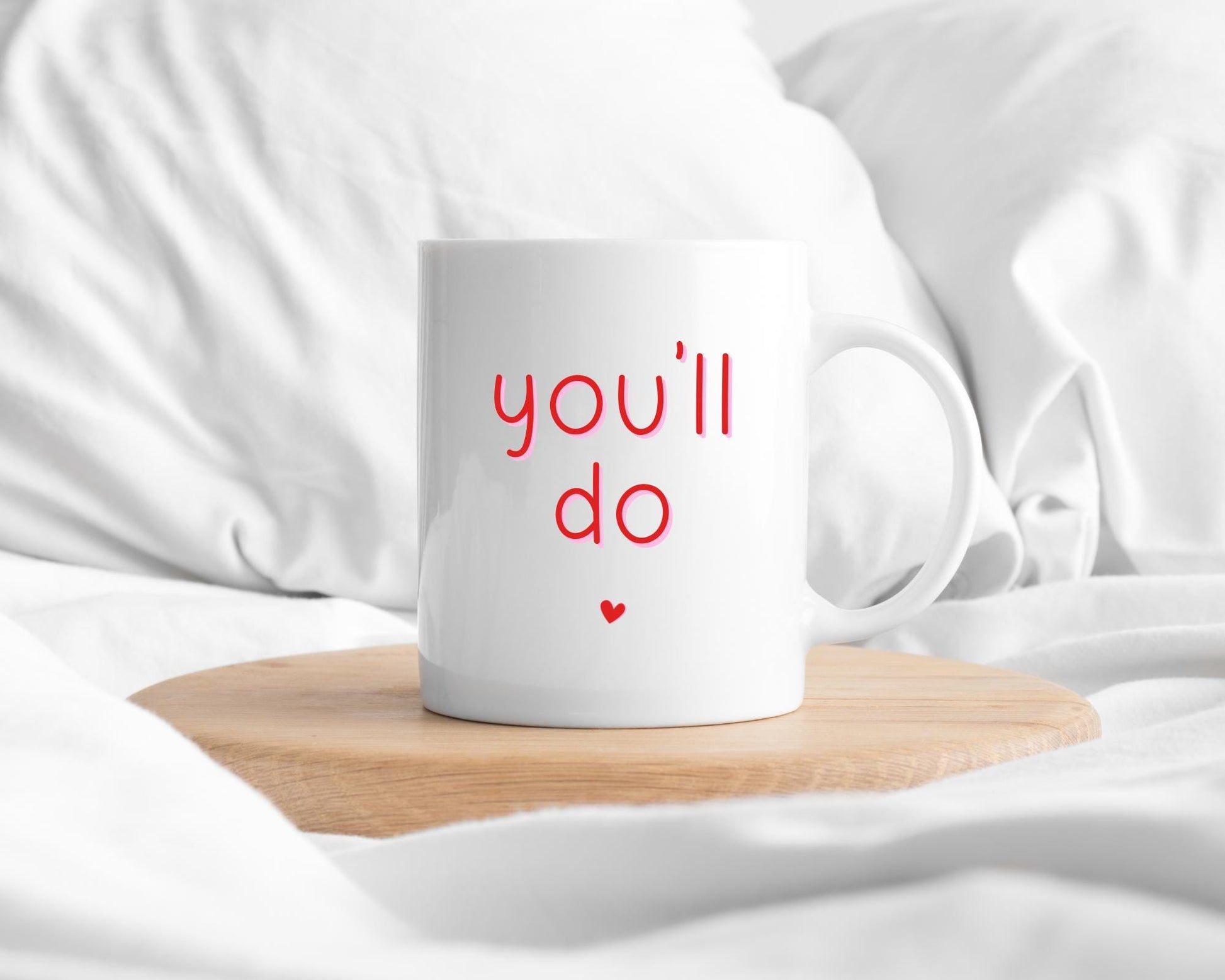 Valentine's Funny Boyfriend Girlfriend Anniversary Mug Coaster Gift You'll Do