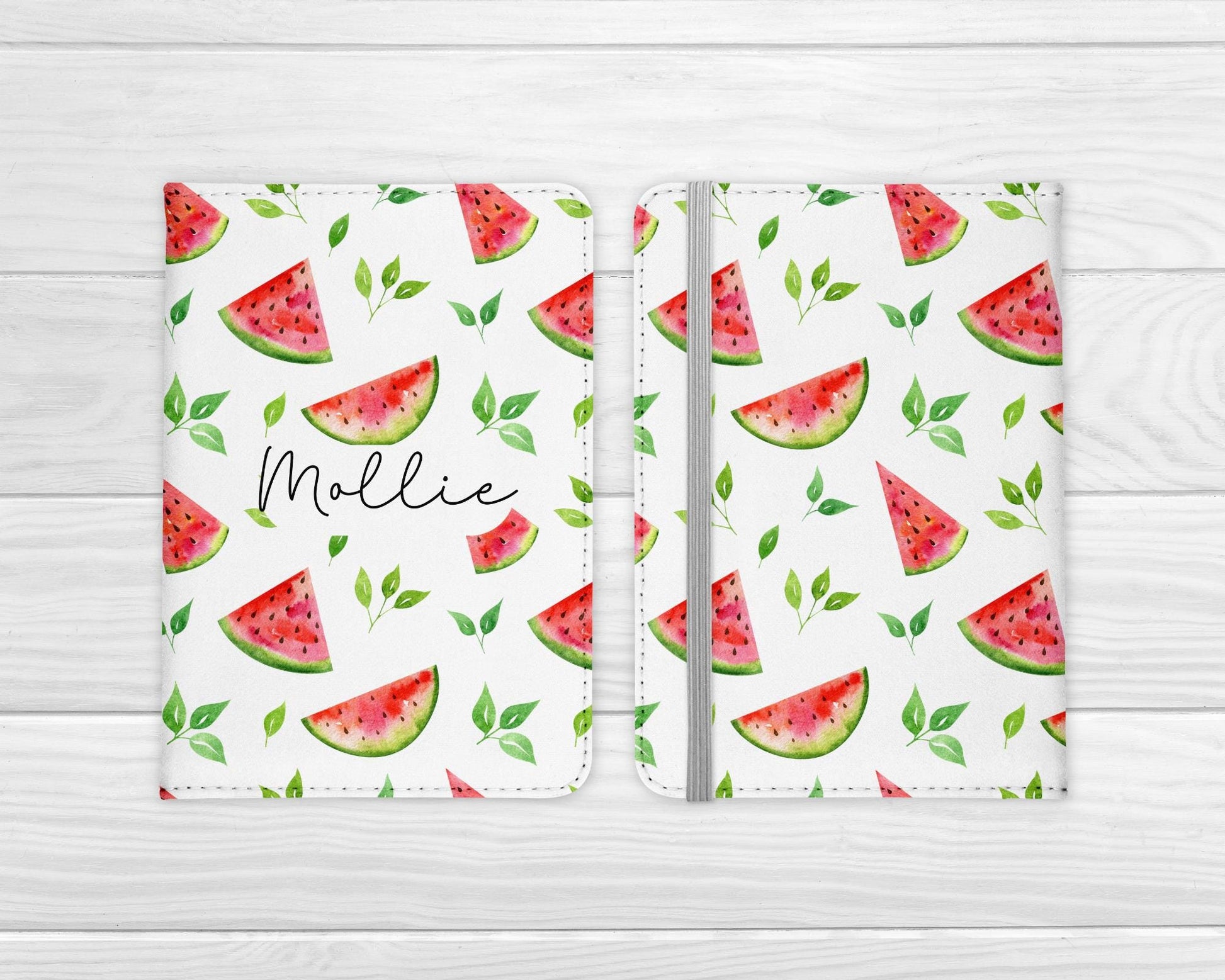 Personalised Passport Cover Girls Watermelon Travel Documents Holder Gift