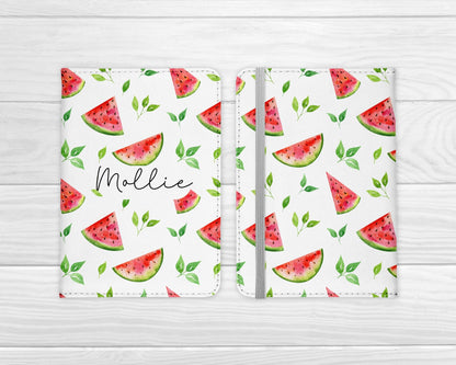 Personalised Passport Cover Girls Watermelon Travel Documents Holder Gift