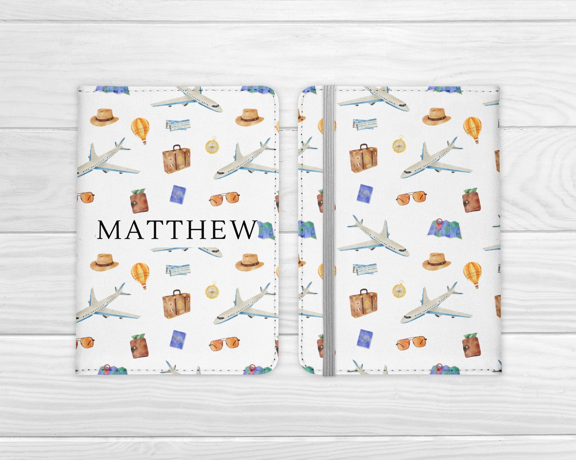 Personalised Passport Cover Girls Travel Boys Men Groom Travel Documents Holder Gift