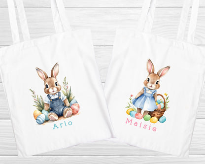 Easter Bag Personalised Kids Egg Hunt Chocolate Gift Bag