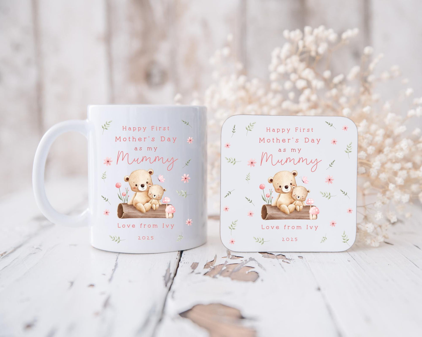 Mother's Day Personalised Mug First As Grandma Granny Nanny Mummy Grandchild Gift For Mum