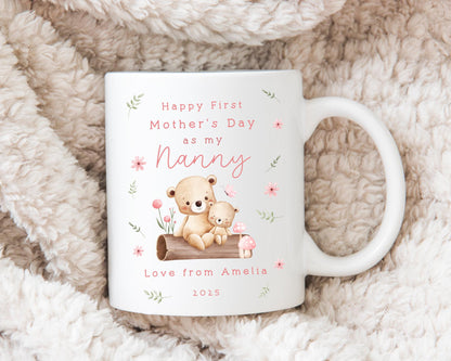 Mother's Day Personalised Mug First As Grandma Granny Nanny Mummy Grandchild Gift For Mum