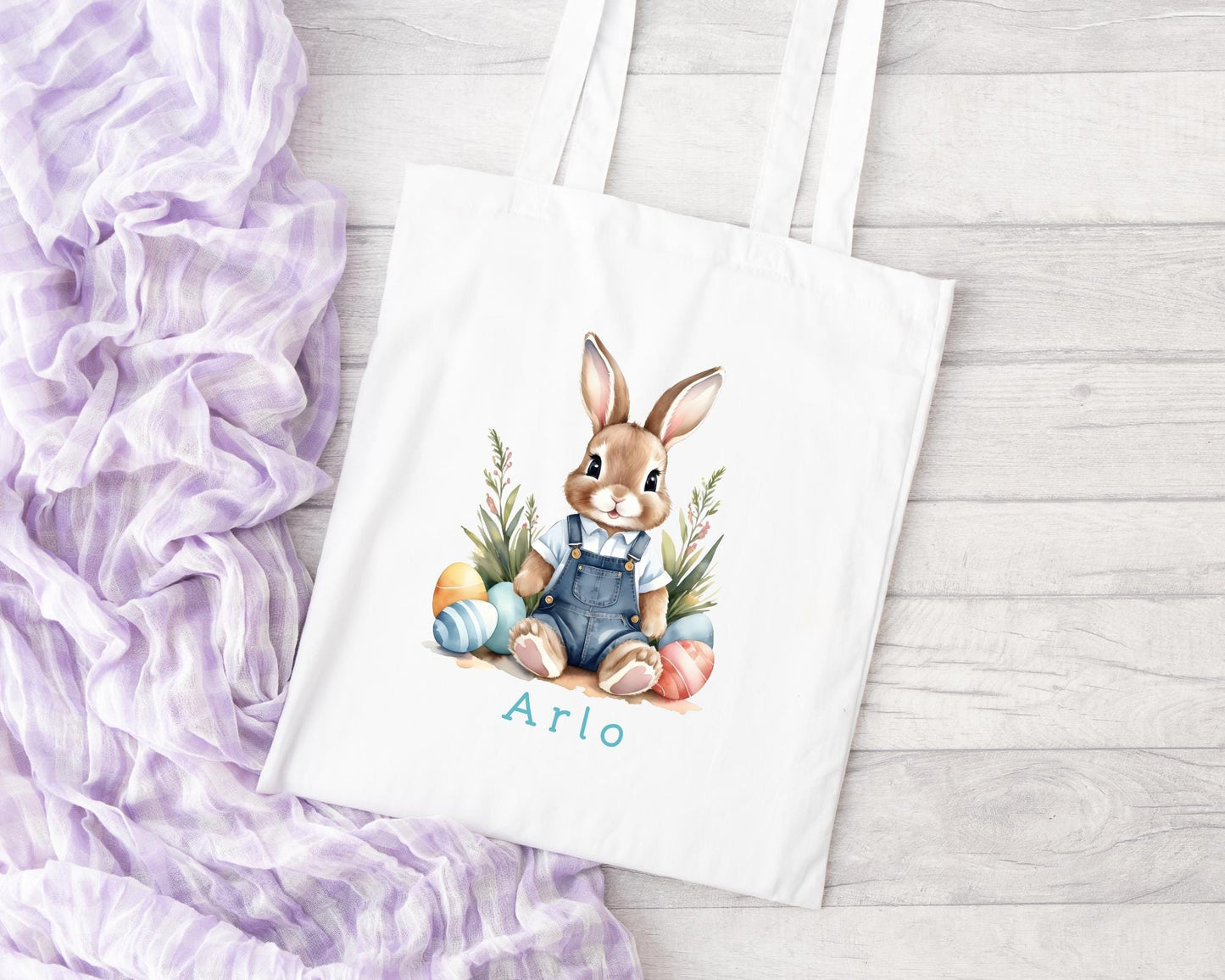 Easter Bag Personalised Kids Egg Hunt Chocolate Gift Bag