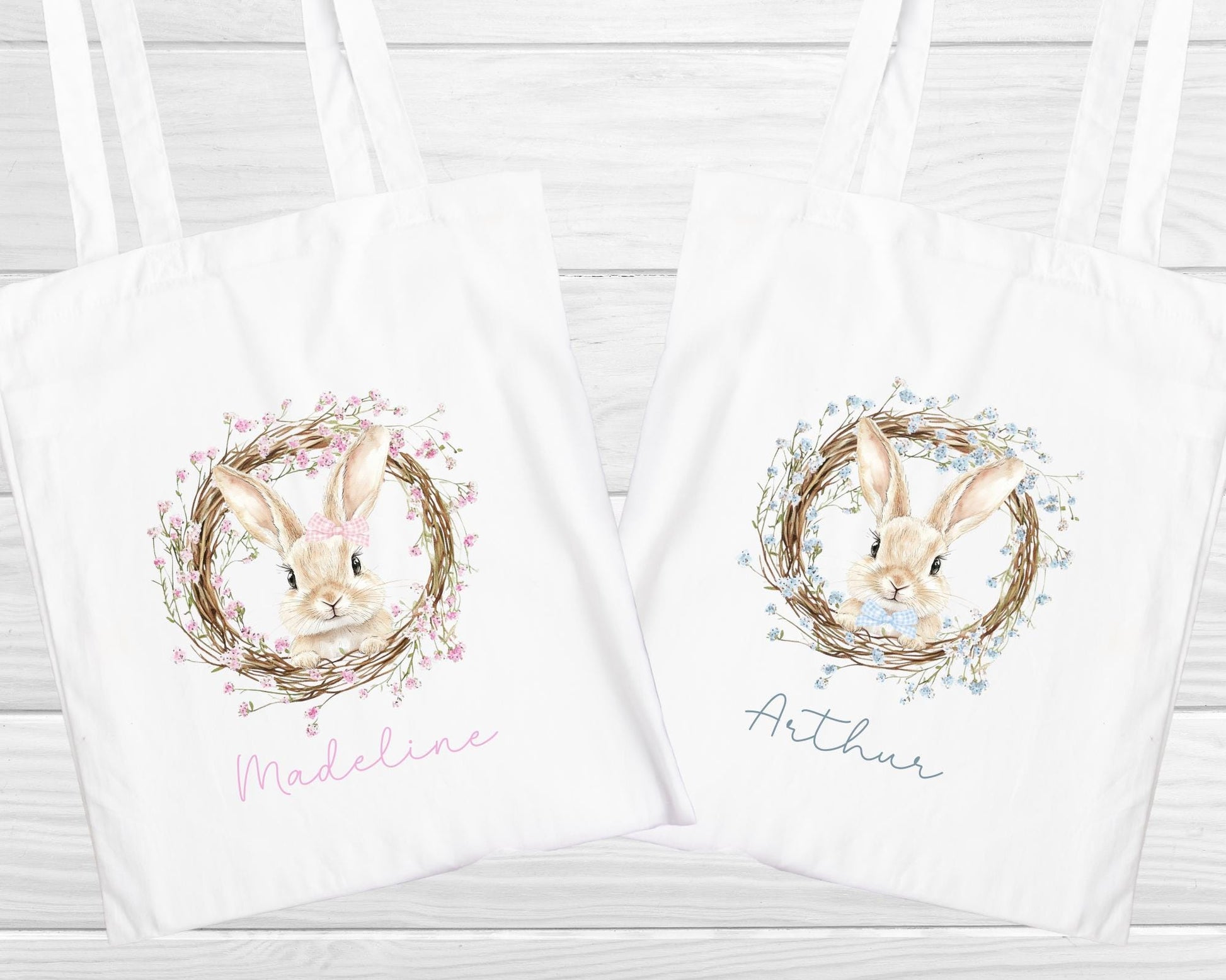 Easter Bag Personalised Kids Egg Hunt Chocolate Gift Bag