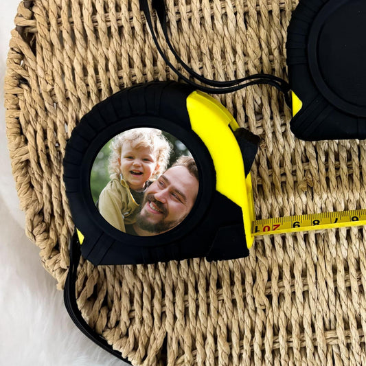Father's Day Gift Photo Tape Measure Personalised DIY Grandad Daddy Birthday Image Present