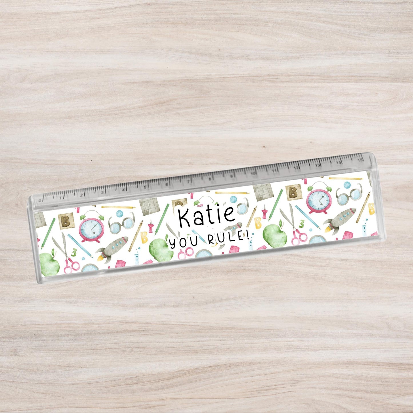 Teacher Gift Personalised Ruler End Of Term Teaching Assistant Nursery Staff Lecturer School Present