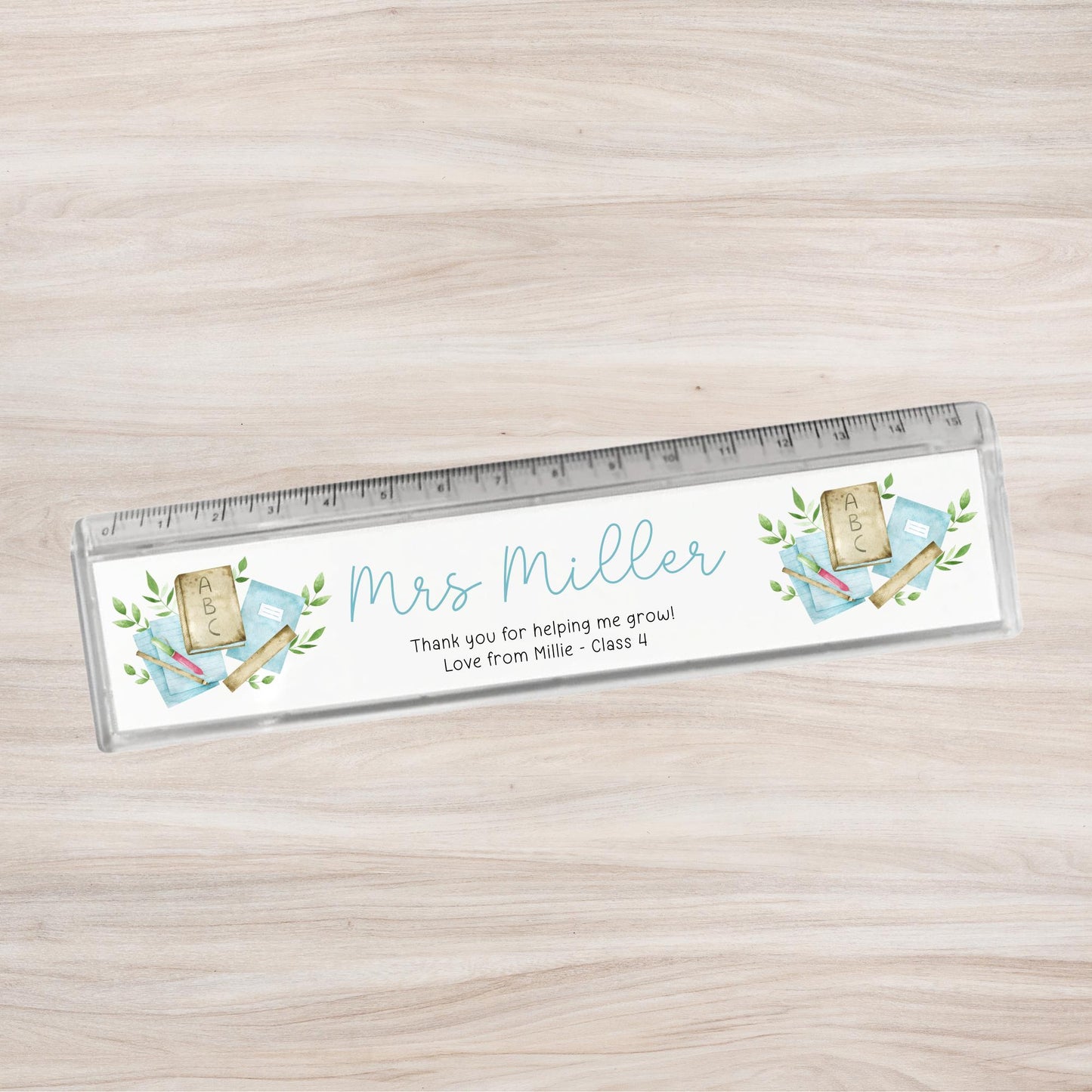 Teacher Gift Personalised Ruler End Of Term Teaching Assistant Nursery Staff Lecturer School Thank You Present