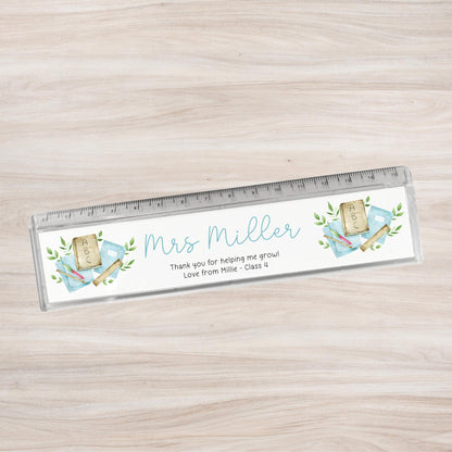 Teacher Gift Personalised Ruler End Of Term Teaching Assistant Nursery Staff Lecturer School Thank You Present