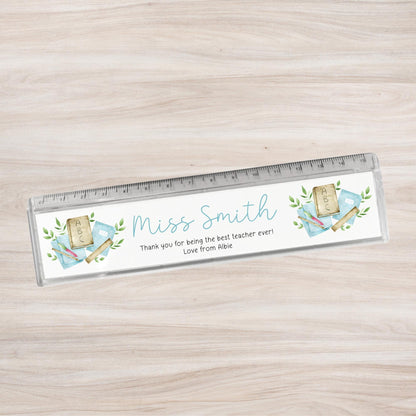 Teacher Gift Personalised Ruler End Of Term Teaching Assistant Nursery Staff Lecturer School Thank You Present