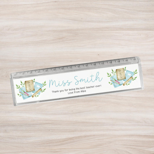Teacher Gift Personalised Ruler End Of Term Teaching Assistant Nursery Staff Lecturer School Thank You Present