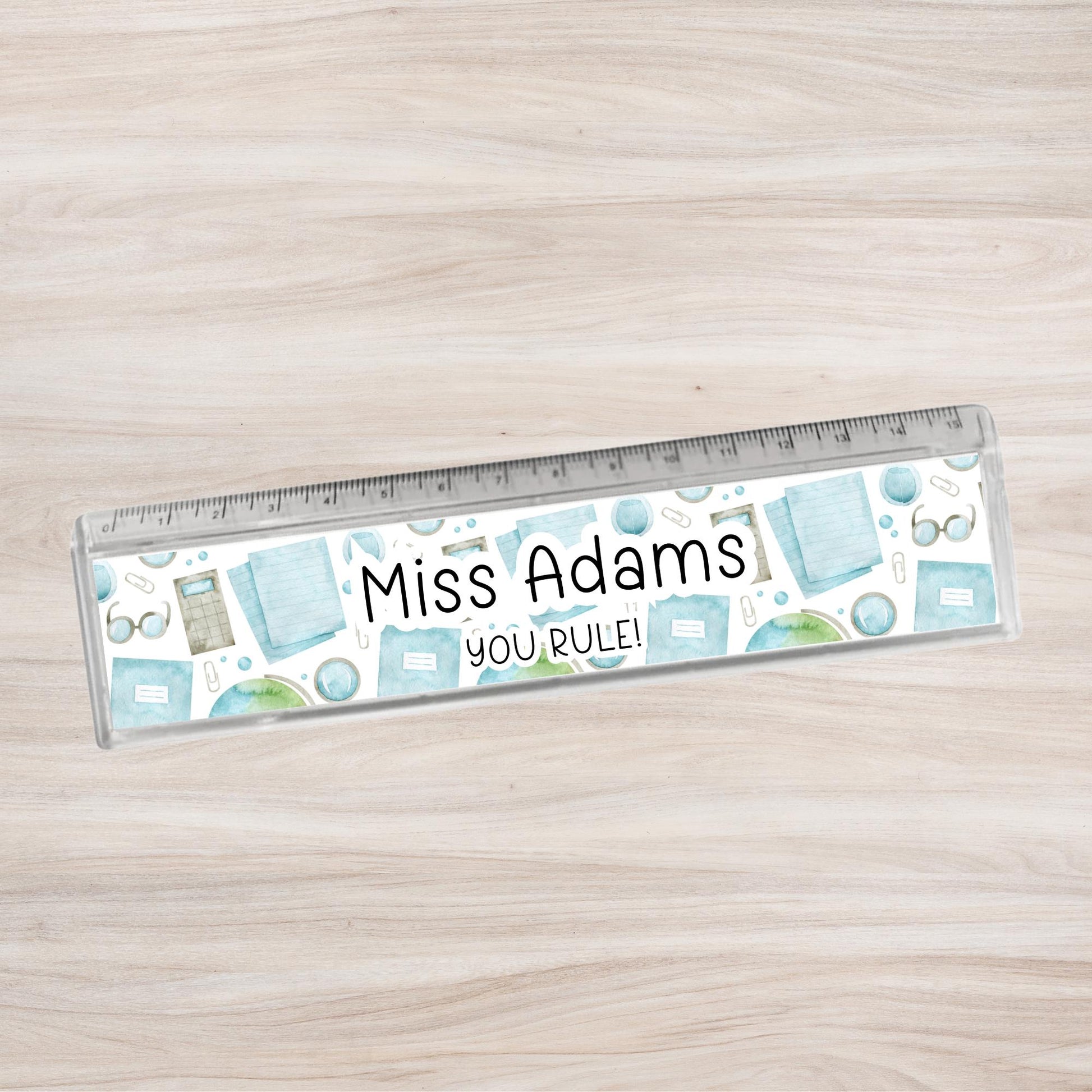 Teacher Gift Personalised Ruler End Of Term Teaching Assistant Nursery Staff Lecturer School Thank You Present