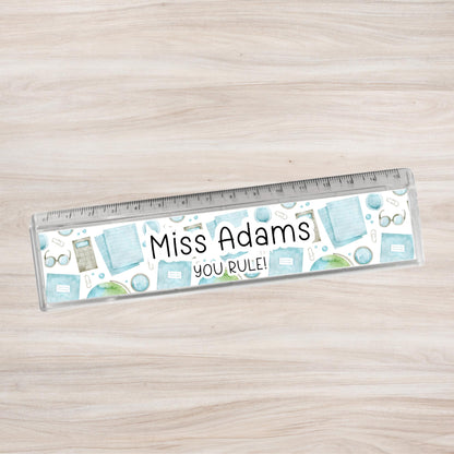 Teacher Gift Personalised Ruler End Of Term Teaching Assistant Nursery Staff Lecturer School Thank You Present