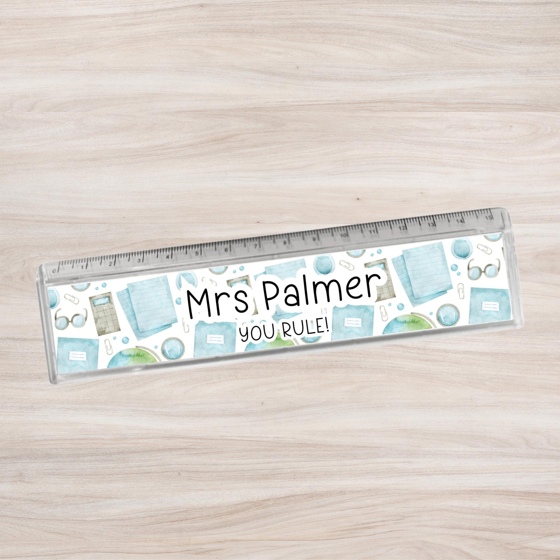 Teacher Gift Personalised Ruler End Of Term Teaching Assistant Nursery Staff Lecturer School Thank You Present