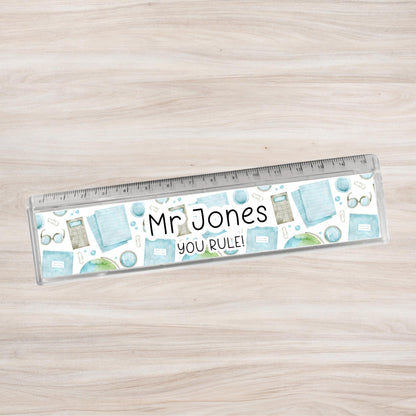 Teacher Gift Personalised Ruler End Of Term Teaching Assistant Nursery Staff Lecturer School Thank You Present
