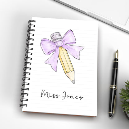Personalised Teacher Notebook: End of Term Gift