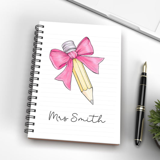 Teacher Gift Personalised Notebook End Of Term School Thank You Note Pad Present