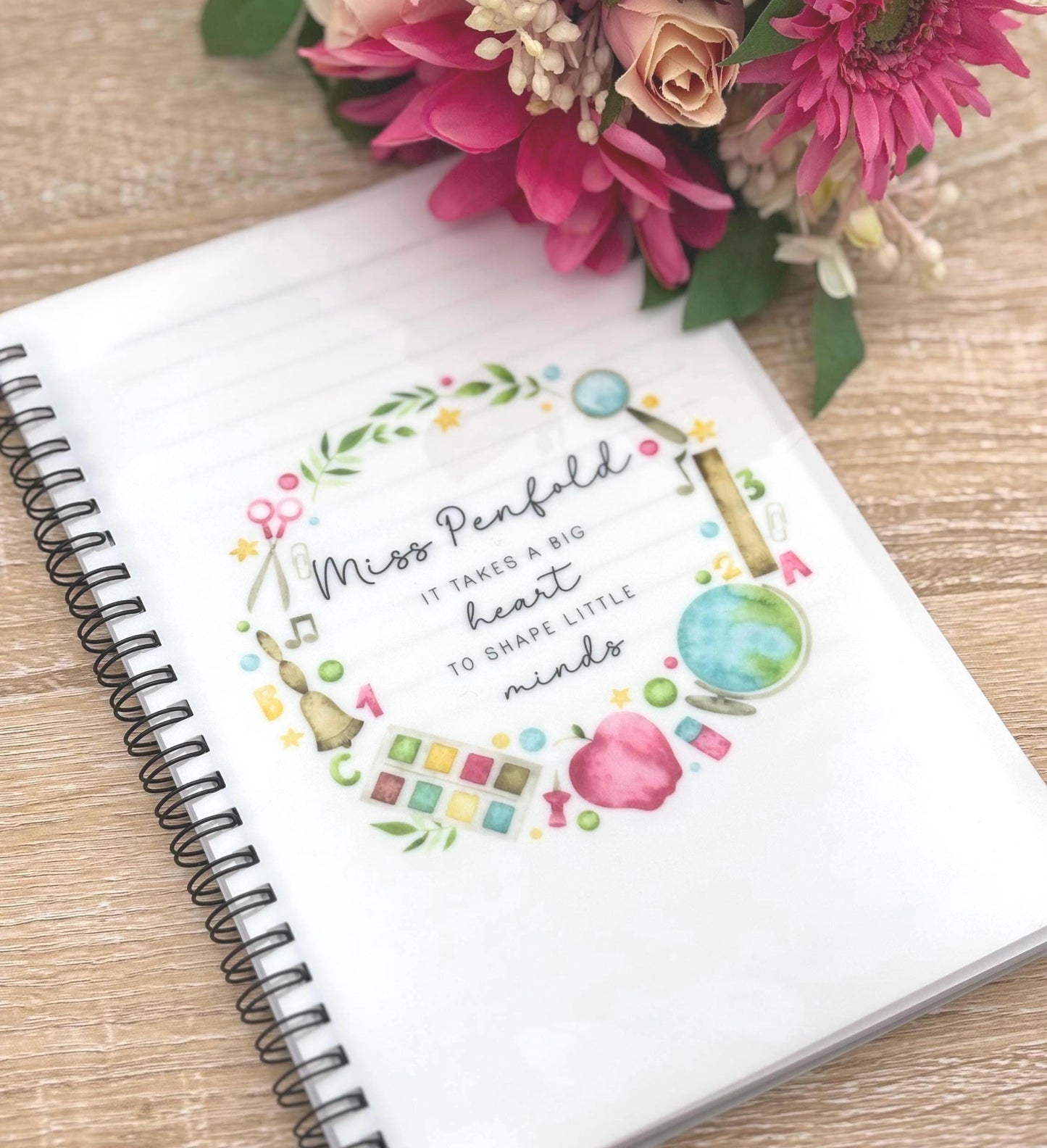 Personalised Teacher Notebook: End of Term Gift, A5 or A4
