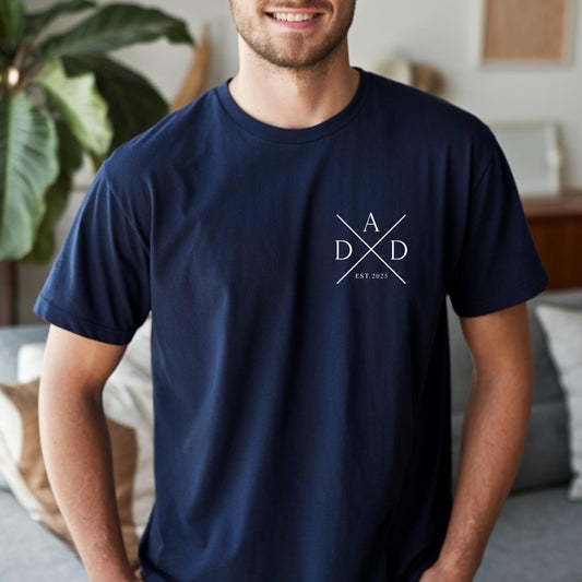 Personalised Dad T-Shirt Father's Day New Dad Birthday Gift