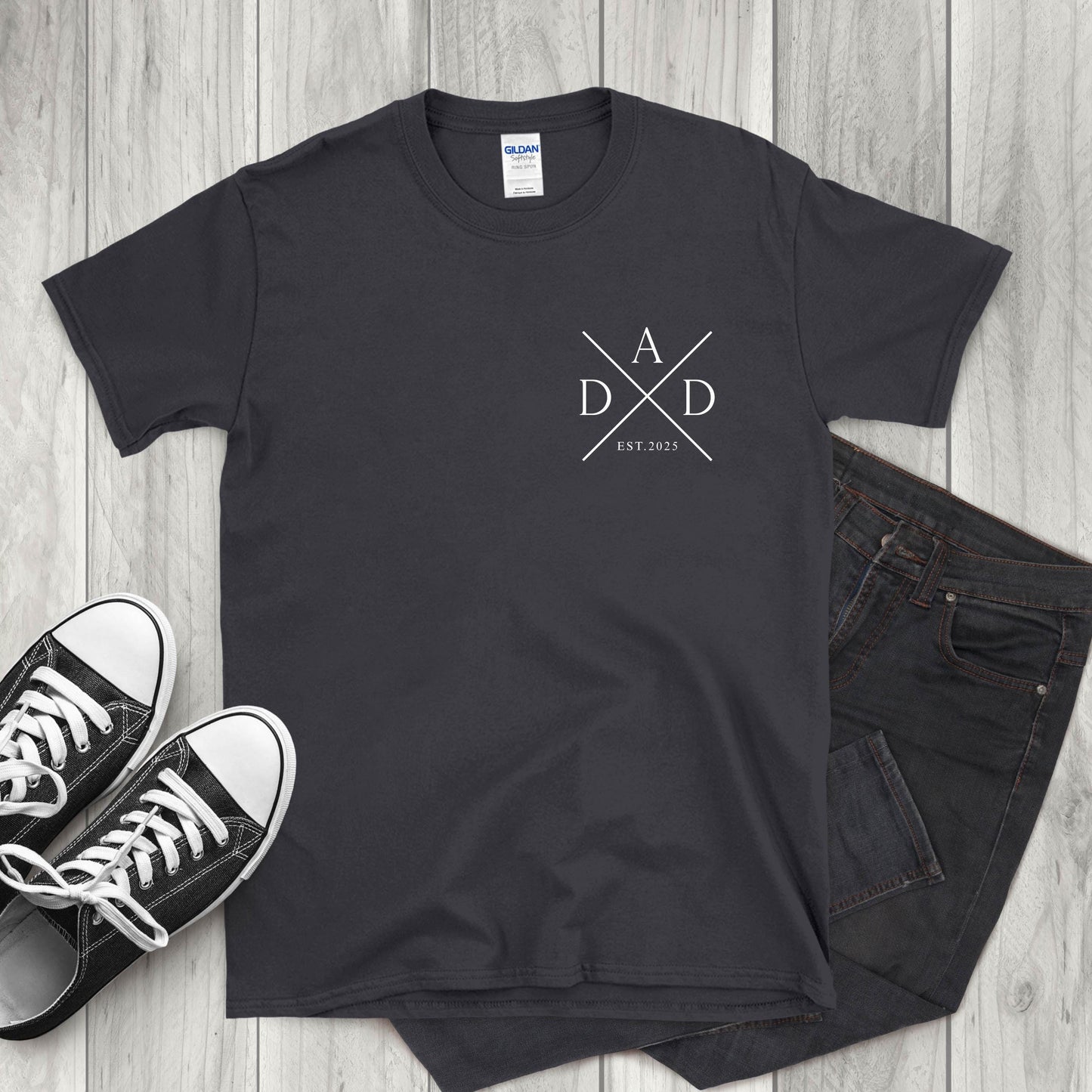 Personalised Dad T-Shirt Father's Day New Dad Birthday Gift