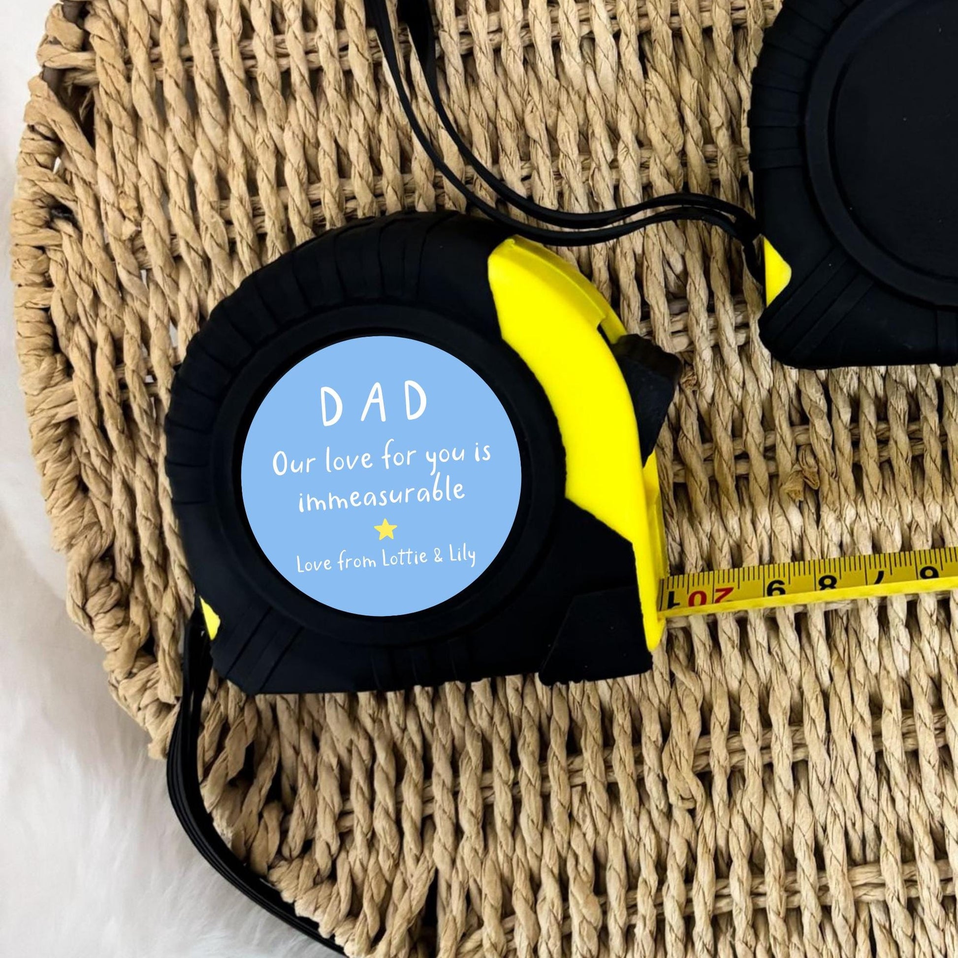Father's Day Tape Measure Personalised DIY Birthday Gift Immeasurable Love