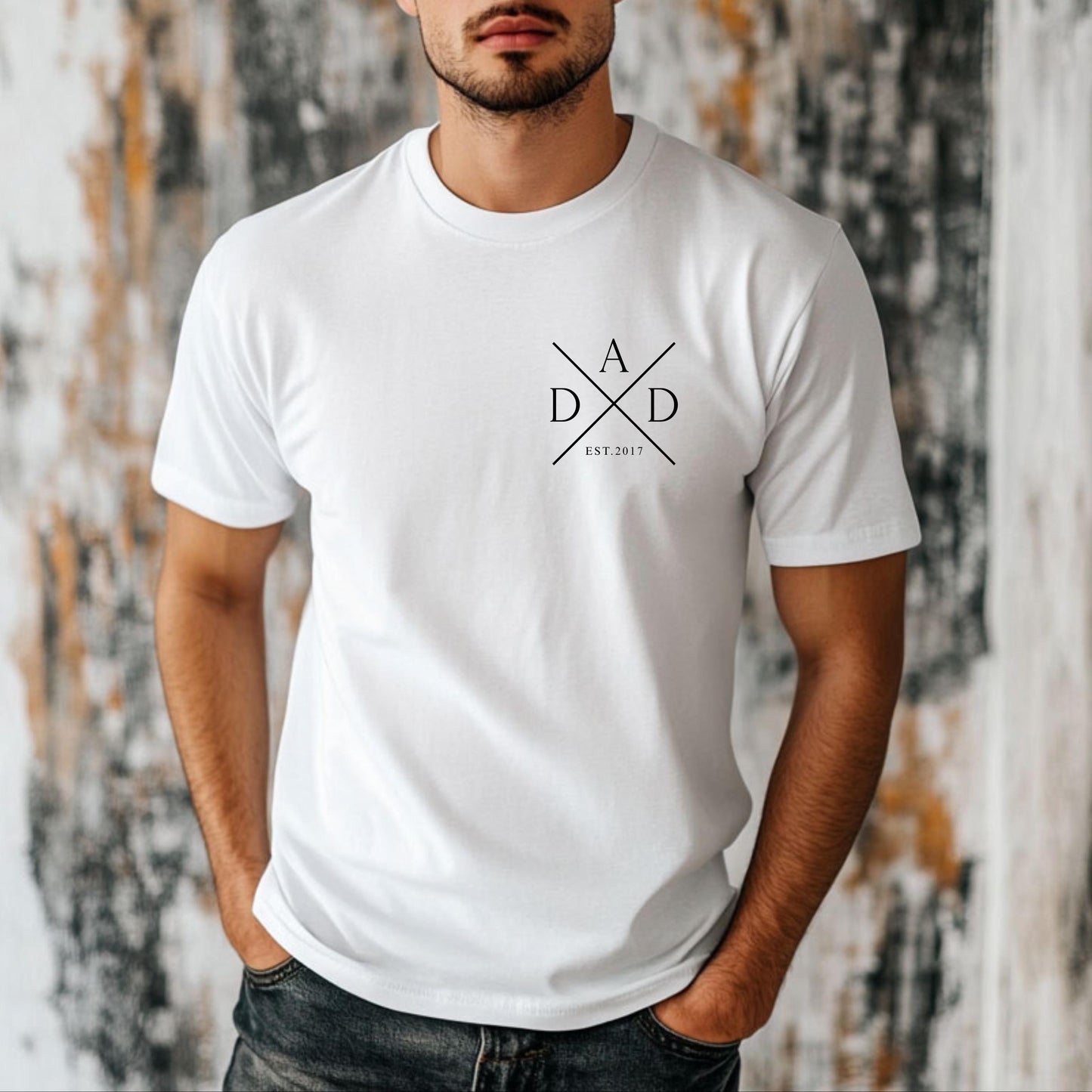 Personalised Dad T-Shirt Father's Day New Dad Birthday Gift