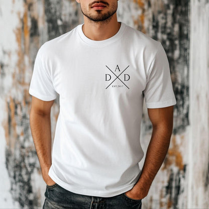 Personalised Dad T-Shirt Father's Day New Dad Birthday Gift